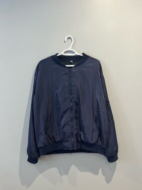 Navy Bomber Jacket for Women - Classic Lightweight Style